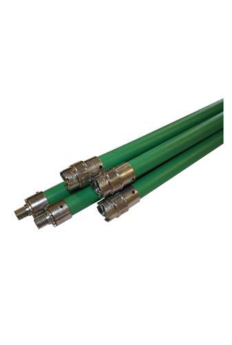 Premium flexibele stok dubbele sluiting 100 cm (groen)