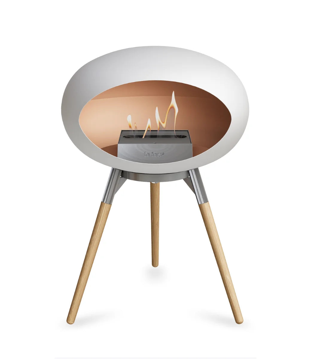 White Ground Wood Low