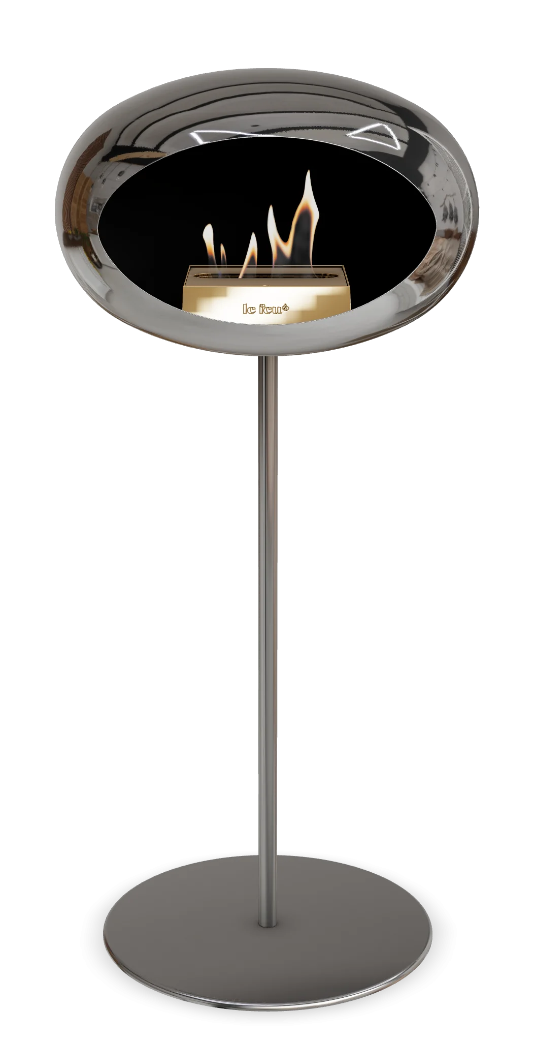 Chromed Silver Ground Steel High 25mm