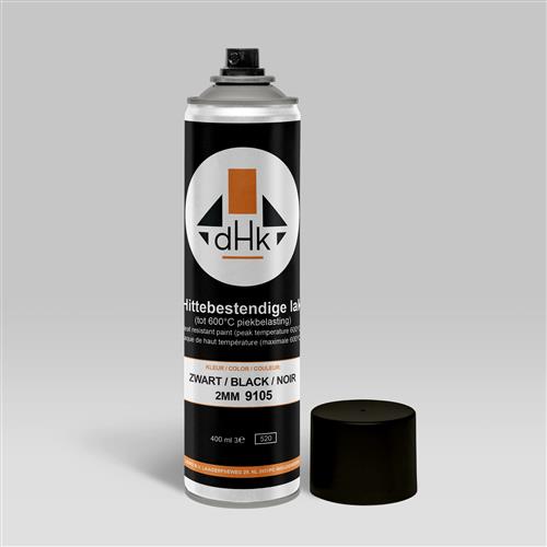 129/68 spuitbus zwart 2MM 400 ml kleur: 9105 (RAL 9005)