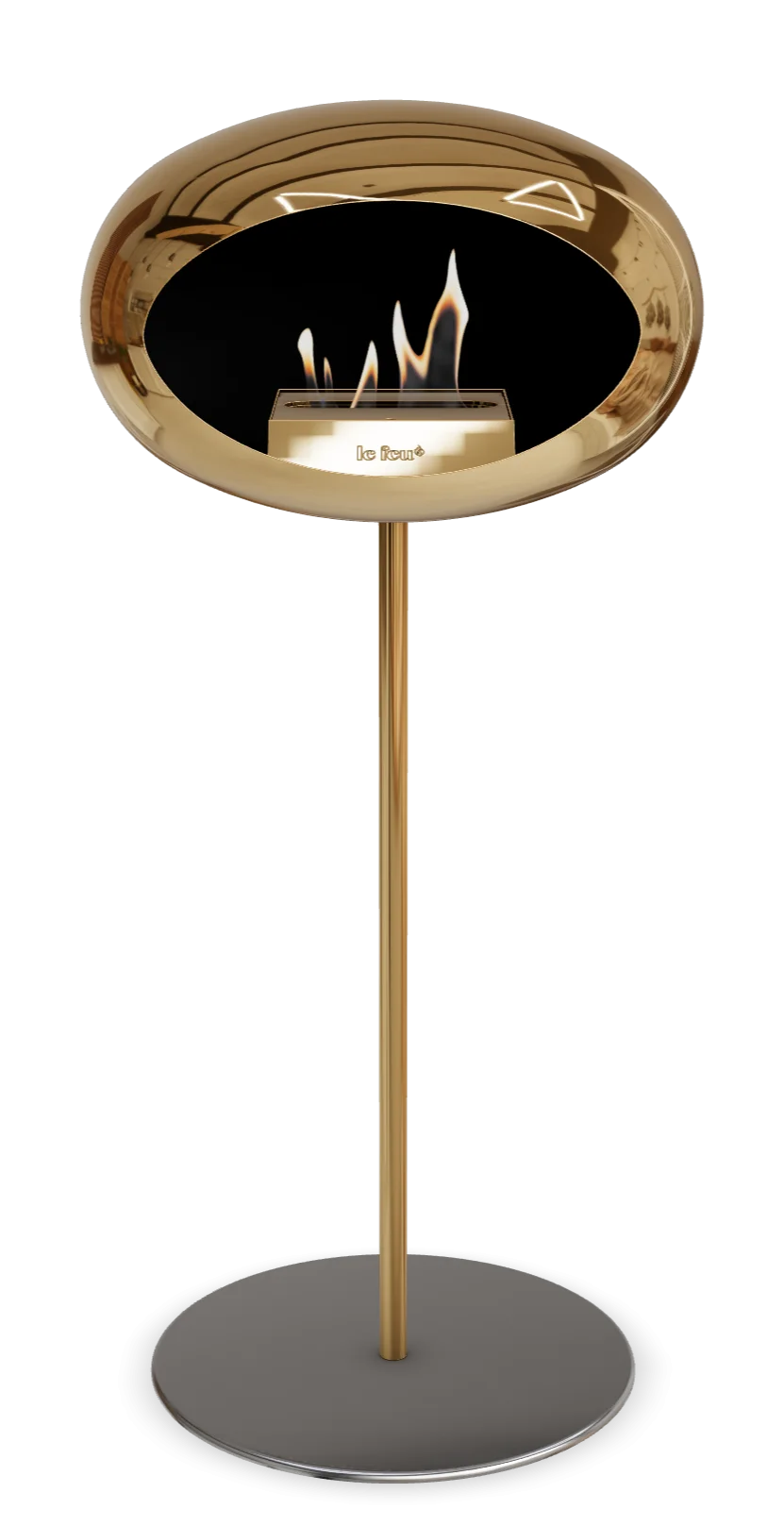 Chromed Rose Gold Ground Steel High 25mm