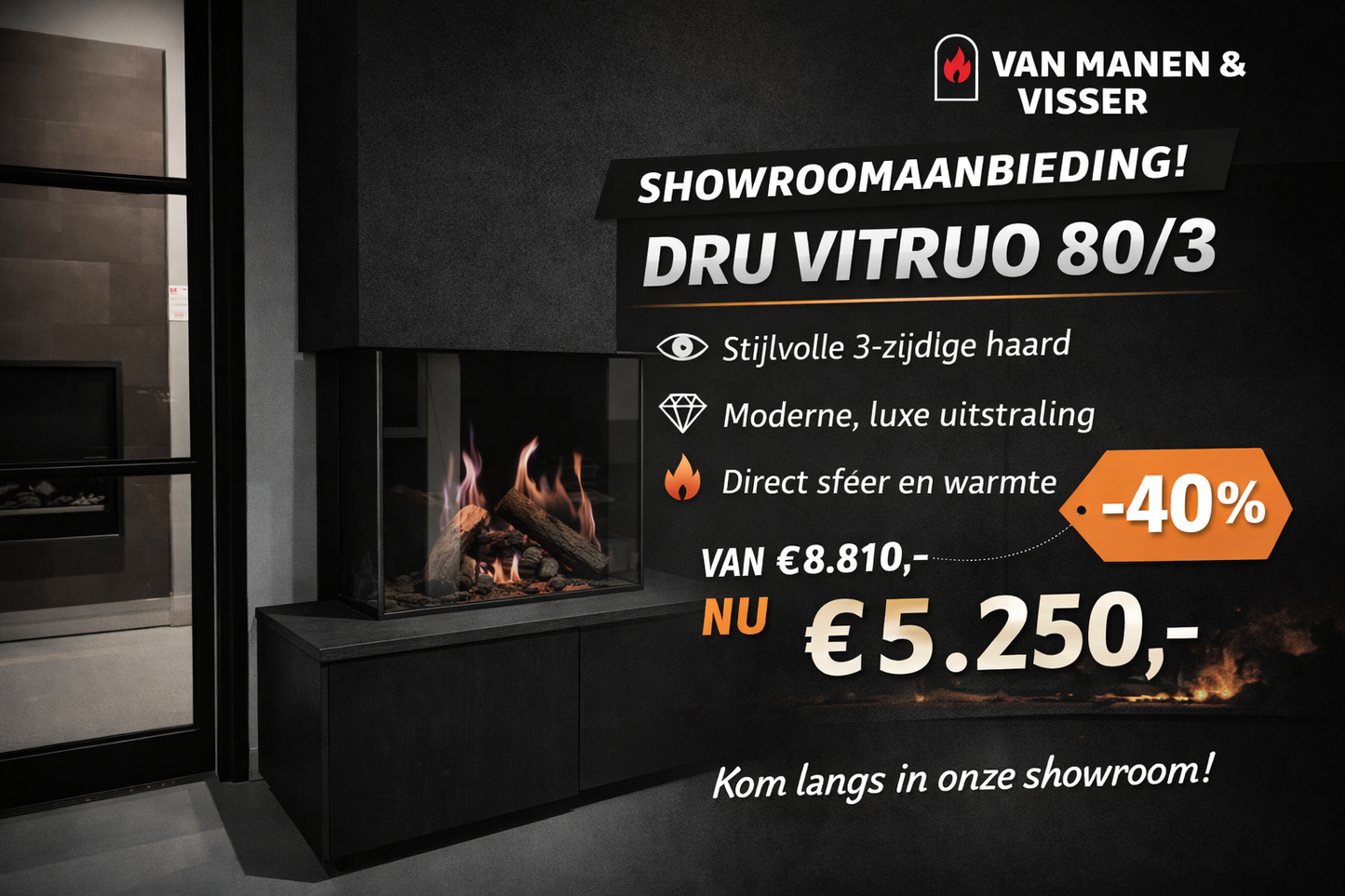 Dru Virtuo 80/3 inclusief meubel