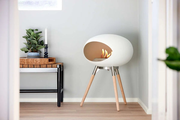 White Ground Wood Low