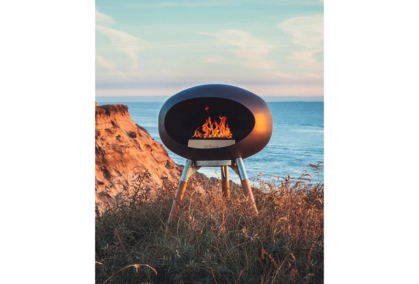 Black Ground Wood Low