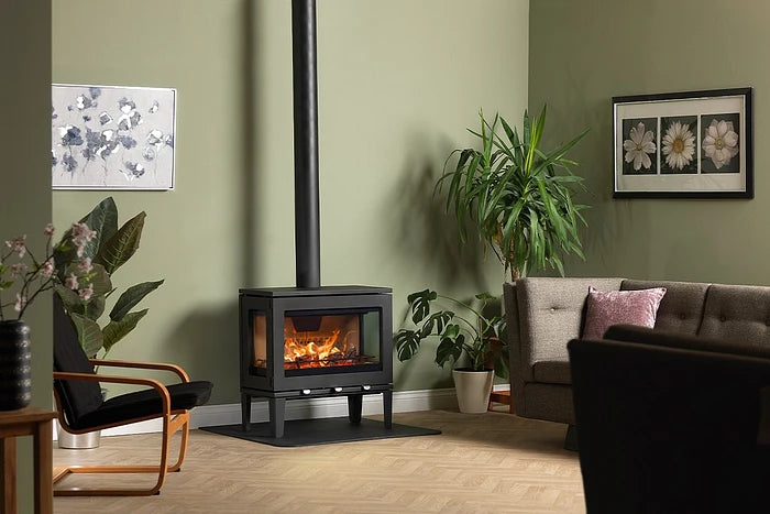 Charlton & Jenrick Purevision LPV8 houtkachel op voetstuk